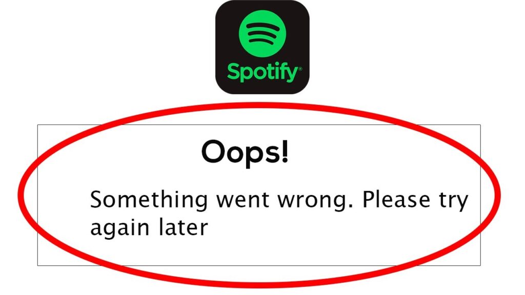 Spotify Bir şeyler Ters Gitti